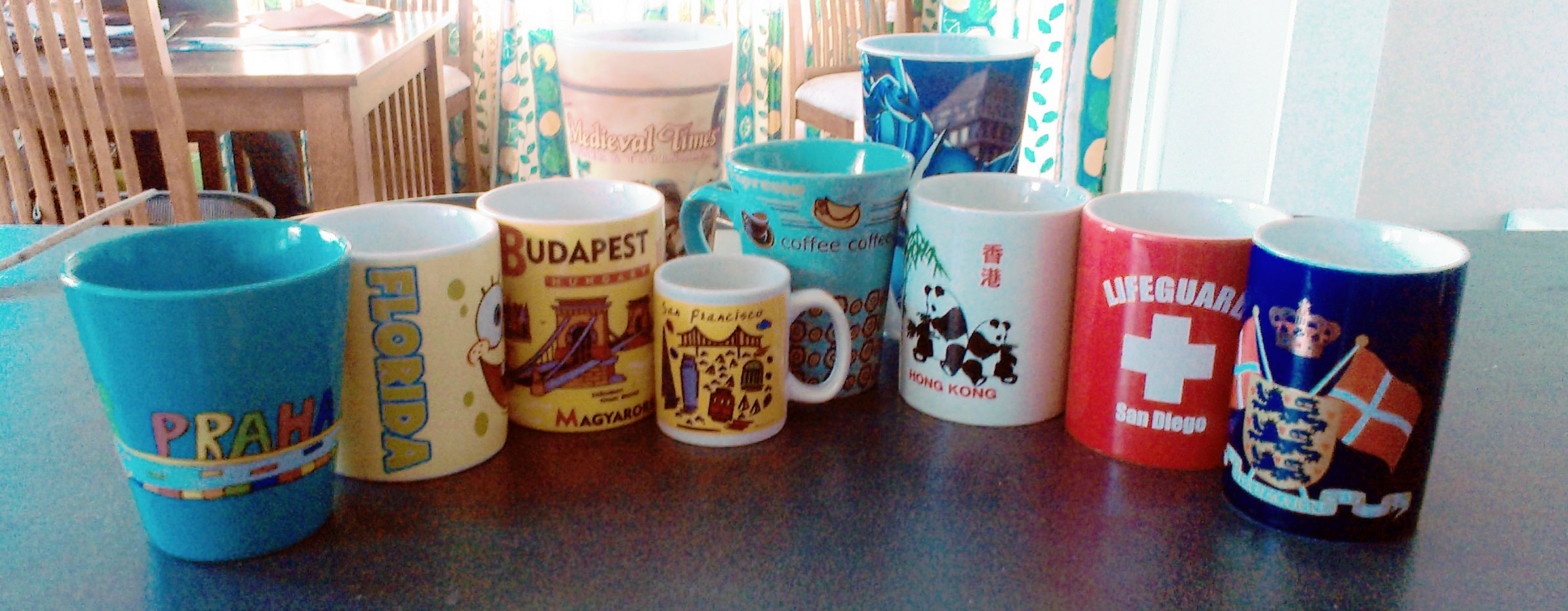 Mugs, mugs, mugs.