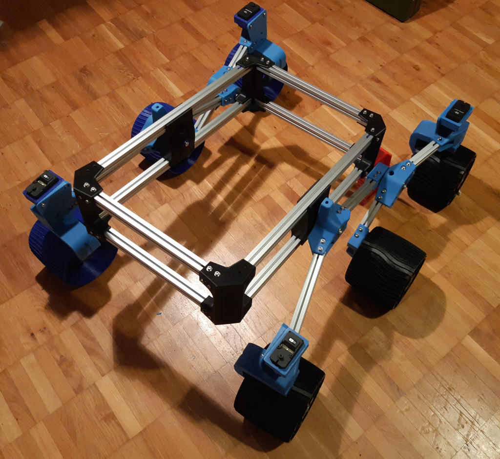 Rover assembled, minus the differential